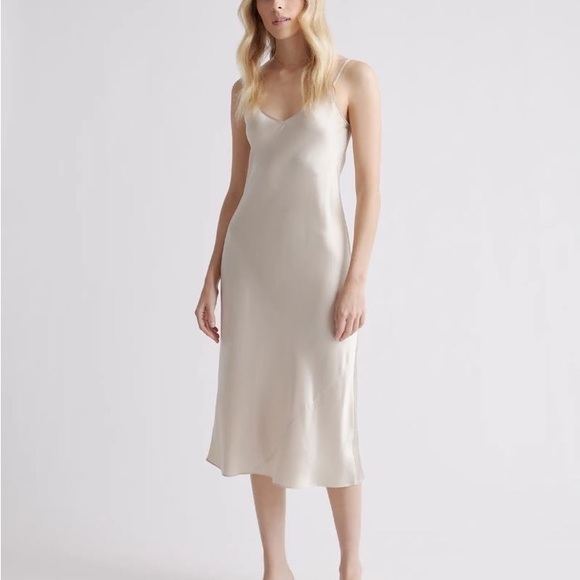 Quince Dresses Quince 0 Washable Silk Slip Dress Champagne Large